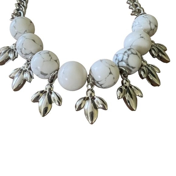 Adornable U Silver White Marble Rhinestone Reversible Statement Classic … - Picture 14 of 16